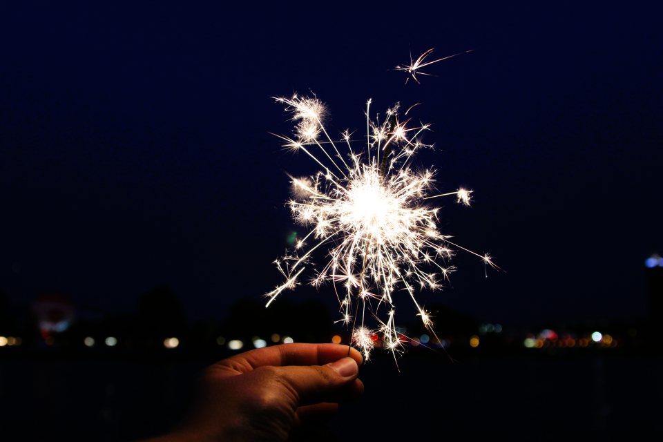 Feuerwerk am Nachthimmel
