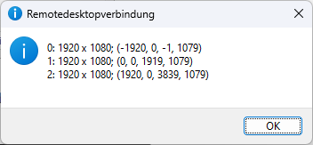Fenster mit Monitor-IDs